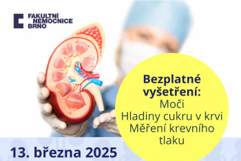 Máte zdravé ledviny? Nechte se zdarma vyšetřit 13.března Máte zdravé ledviny? Nechte se zdarma vyšetřit 13.března